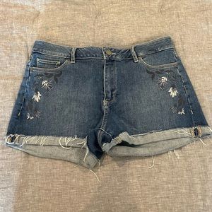 Paige Denim Jimmy Jimmy Short with Floral Detail